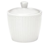 GreenGate Azucarero Alice blanco azucarero Everyday vajilla blanca lata 9 x 10 cm