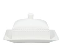 Greengate Mantequera ALICE Blanca 17x14 cm Cerámica Vajilla Mantequera