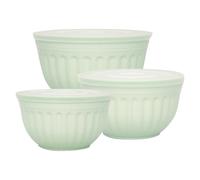 Greengate Plástico Schalenset Alice Pálido Verde 3er Set Cuenco con Tapa