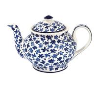 Greengate Tetera Dahla Blanco Azul 1 Litros Jarro Vajilla Porcelana Flores