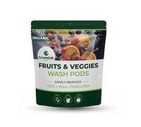 GreenGro Cápsulas de lavado de frutas y verduras (15 cápsulas) | Elimina los residuos nocivos | Mantiene los productos frescos durante más tiempo |