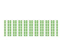 Greenhouse Arch Frame Clips 100PCS | Double Head Design for Heating Film & Plastic Cover | Sturdy PP Clamps for Greenhouse/Conservatory/Agricultural Planting (7mm)