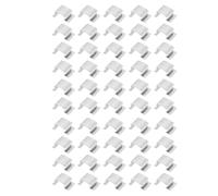 Greenhouse Clips, 50-Pack G-Shaped Gardening Fasteners, Reusable Plant Connectors, Durable Holders for Orchids, Pepper Plants, Vines, Indoor and Outdoor Garden Use, 0.98x0.59x0.39 inches
