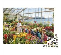 Greenhouse Garden 1000 Piezas Jigsaw Puzzle Recycled Flowers Senior Puzzles Juego de Fiesta Props Desarrolla la Inteligencia de los Niños Educativo Fun 52x38cm/1000pcs