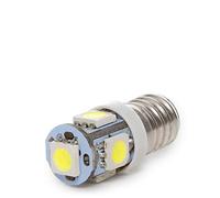 Greenice | Bombilla LED E10 1W 83Lm 3000ºK 12VDC 30.000H [CA-E10-5MD5050-WW]