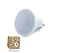 Greenice | Pack 10 Bombilla LED GU10 7W 520Lm 30.000H | Blanco Frío