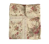 Greenland Home Antique Rose - Manta Acolchada clásica Tradicional Floral, 100% algodón, 127 x 152 cm, Color Crudo