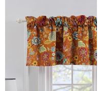 Greenland Home Astoria Window Valance, Spice 84" x 19"