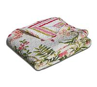Greenland Home Fashions Butterflies Manta, Algodón, Blanco, Plein