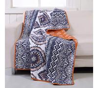 Greenland Home Fashions Medina Manta, Algodón, Azafrán, 50x60