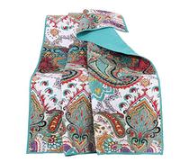 Greenland Home Fashions Nirvana Manta, Algodón, Verde Azulado, Colcha