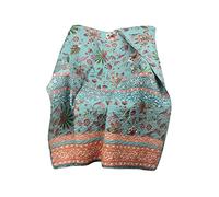 Greenland Home Manta de Microfibra cepillada 60%, 40% poliéster, Relleno Rico en algodón, Turquesa, 50 x 60 Pulgadas