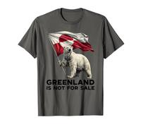 Greenland Is Not For Sale - Oso Polar de Estados Unidos con Bandera de Dinamarca Groenlandia Camiseta