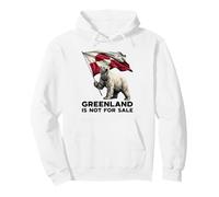 Greenland Is Not For Sale - Oso Polar de Estados Unidos con Bandera de Dinamarca Groenlandia Sudadera con Capucha
