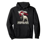 Greenland Is Not For Sale - Oso Polar de Estados Unidos con Bandera de Dinamarca Groenlandia Sudadera con Capucha