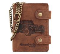 Greenland Nature Billetera Montenegro de cuero RFID 9 cm marrón