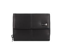 Greenland Nature Black Nappa Cartera Bloqueo RFID Piel natural 13 cm negro