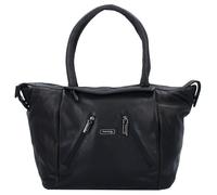 Greenland Nature Bolso shopper de napa negro 33 cm negro