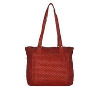 Greenland Nature Femi & Nine Bolsa de hombro Piel natural 35 cm rojo