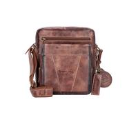 Greenland Nature Mascu & Line Bolsa de hombro Piel 25 cm marrón