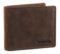 Greenland Nature Billetera Montenegro de cuero RFID 12 cm marrón