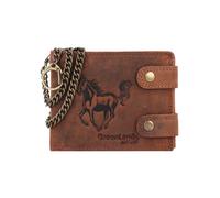 Greenland Nature Montenegro Cartera Bloqueo RFID Piel natural 12 cm marrón