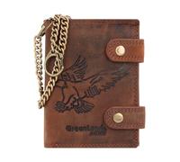 Greenland Nature Montenegro Cartera Bloqueo RFID Piel natural 2 cm marrón