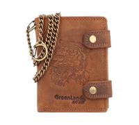 Greenland Nature Montenegro Cartera Bloqueo RFID Piel natural 2 cm marrón