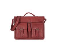 Greenland Nature Nature Maletín Piel natural 40 cm rojo