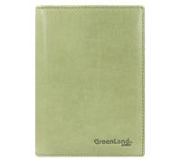 Greenland Nature Soft Colour Maletín para el pasaporte Piel natural 12 cm verde oliva