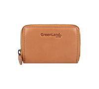 Greenland Nature Estuche para tarjetas de crédito de cuero RFID 10,5 cm marrón