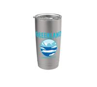 Greenland Travel Iceberg & Glacier: camisetas, camisetas y equipo de Nuuk Vaso térmico de acero inoxidable de doble pared
