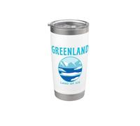 Greenland Travel Iceberg & Glacier: camisetas, camisetas y equipo de Nuuk Vaso térmico de acero inoxidable de doble pared