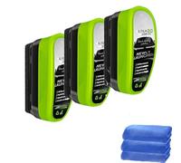 Greenliam Windshield Cleaner, Jet Dry Shop Wind Shield Cleaner, Reusable Automotive Oil Film Cleaning Brush, Crystal-Clear Vision (3PCS)