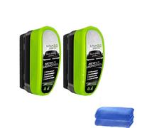Greenliam Windshield Cleaner, Jet Dry Shop Wind Shield Cleaner, Reusable Automotive Oil Film Cleaning Brush, Crystal-Clear Vision (2PCS)