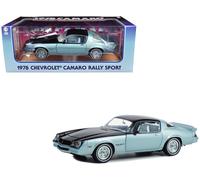 Greenlight 1/18 Chevrolet Camaro Rally Sport Metálico Azul Y Negro -13664