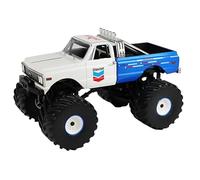 Greenlight 1972 K-10 Monster Truck 150 aniversario blanco y azul metálico Kings of Crunch Series 1/43 Diecast Model Car 88063