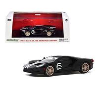 Greenlight 2017 Ford GT #2 '66 Heritage Ed. Negro (1er Legalmente Revendido 2017 Ford GT) Barrett-Jackson Subuction Las Vegas 2019 1/43 Diecast Car 86178
