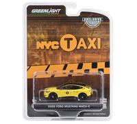Greenlight 30430 - Coche Modelo Mach-E Amarillo Con Parte Superior Negra NYC Taxi Hobby Exclusive Serie 1/64