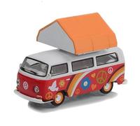 Greenlight 38030-A The Great Outdoors Series 2 - 1968 Tipo 2 'Peace and Love' con tienda de campaña Camp'otel para dormir escala 1/64