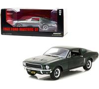 Greenlight 84038 1968 Mustang GT Fast Back Highland Green 1:24 Escala modelo fundido a troquel