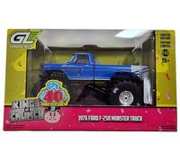 Greenlight 88062 Cubo de basura Bigfoot #1 a escala 1:43 para niños, 40 aniversario, camión monstruo F-250 1976, camión Buck Truck coleccionable para adultos