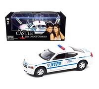 Greenlight- Coche en Miniatura de colección, Color Blanco y Azul. (86603)