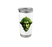 Greenman celta pagano contemporáneo Vaso térmico de acero inoxidable de doble pared