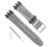 GreenOlive Correa de reloj de repuesto ultrafina impermeable de goma de silicona para Swatch Skin Series, 16mm, Danburita