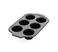 GreenPan Bistro Molde de Muffins, 6, Antiadherente Cerámico | Acero aluminizado de 0,8 mm, cerámica antiadherente, horno 230 °C, apto para lavavajillas