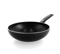 GreenPan Cambridge Wok de Cerámica Sana antiadherente de 28 cm/3.7 Litros, sin PFAS, inducción, apto para lavavajillas, apto para horno, negro