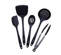 GreenPan Cooking Tools - Juego de utensilios de cocina (5 piezas), color negro