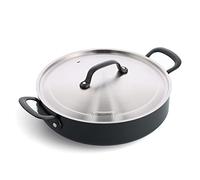 GreenPan Craft Sartén de Cerámica Saludable Antiadherente 30 cm/4,9 Litros con Tapa, Libre de PFAS, Apta para Inducción, Apta para Lavavajillas, Apta para Horno, Negra