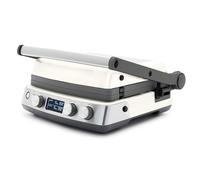 GreenPan Elite Electric - Parrilla y plancha de contacto para interiores, antiadherente de cerámica saludable, platos reversibles aptos para lavaplatos, color crema nube